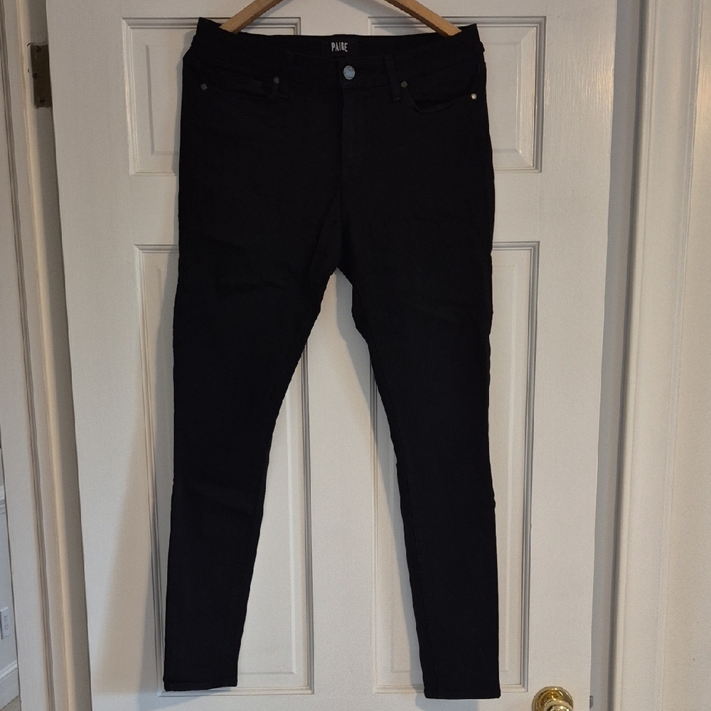 PAIGE Women's Black Skinny Jeans - Sleek Stretch Denim